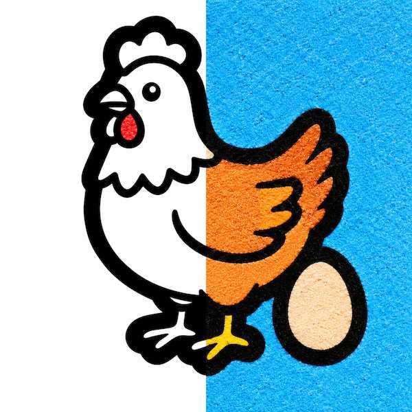 Трафарет «Курочка» А6 для рисования песком | Kidstation