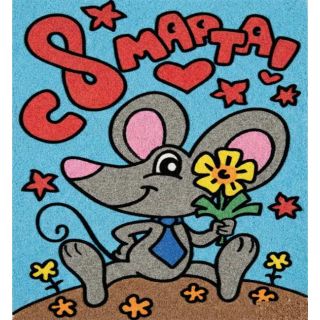 Трафареты формата А4 - это основа с клеем внутри для создания фрески из цветного песка или картины из подручных средств, таких как блестки, бисер, измельченные нитки, мелкие крупы или сахарный песок.