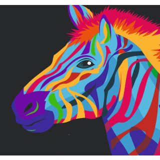 Набор Радужная Зебра А3