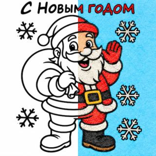 "Дед мороз №4 А4"